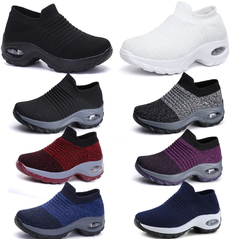 Large size men women's shoes cushion flying woven sports shoes hooded shoes fashionable rocking shoes GAI casual shoes socks shoes 35-43 44 trendings