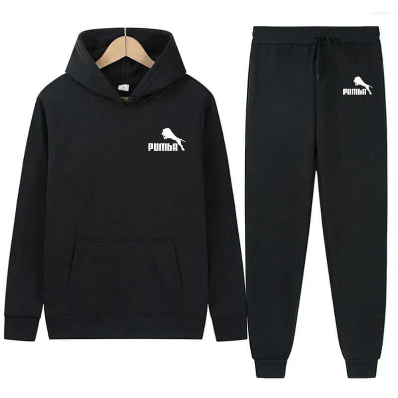 Herrspårar Y2K Hoodie Pants Autumn/Winter Sweater Kläder Sportskjorta Fashion Street värme Sydkorea