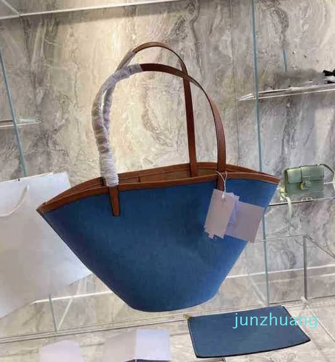 2024 Schouder Designer Tassen Tote Bag Dames Boodschappentassen met hoge capaciteit Leren handtas Emmer