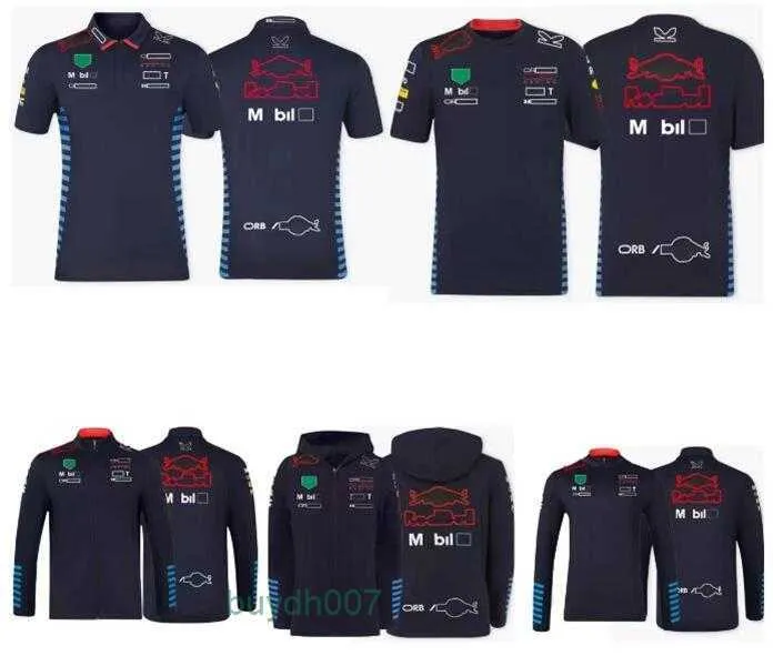 3lwj Men's Polos New F1 Racing T-shirt Spring Autumn Mens and Womens Team Hoodie Same Style Customisation Customizable