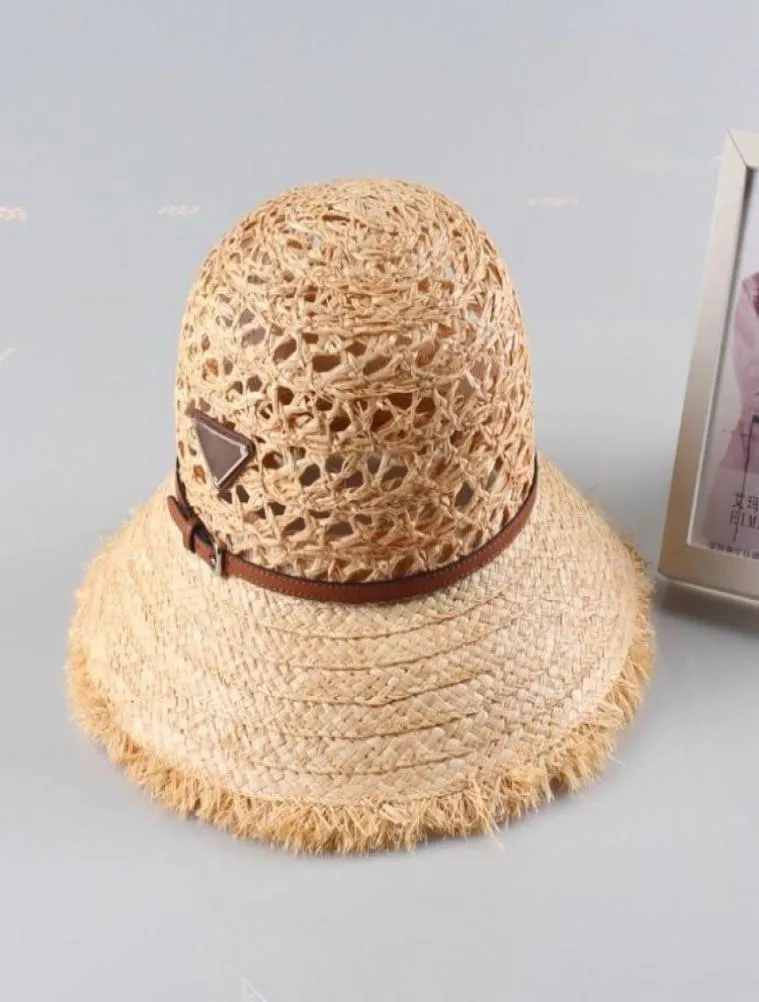 2021 Straw Hat Luffy Cap Beanies Women Summer Panama Sun Beach Wide Brim Breatble S Sunshine Protection Outdoor Accessory9031678