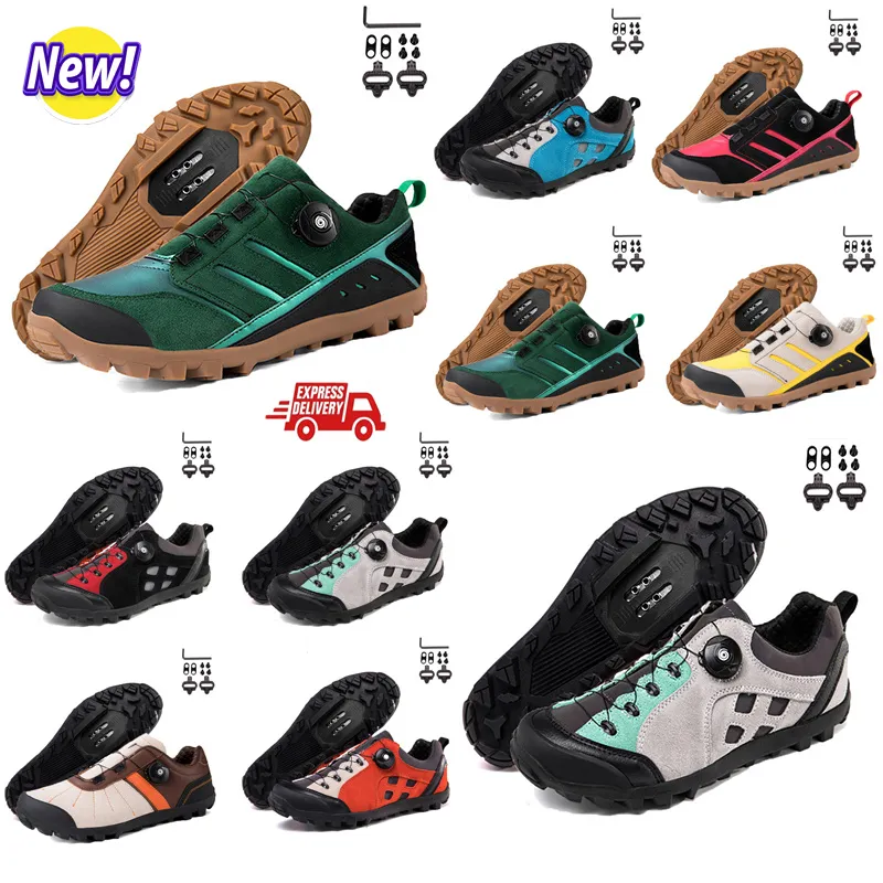 Chaussures à vélo hommes vitesses de route baskets de la route carbone plat cysclinsg chaussures mtb calets femmes chaussures de vélo de montagne spd pédales de vélo de vélo de vélo gai