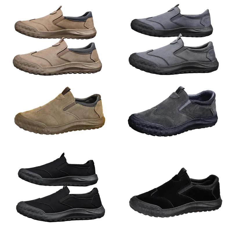 Men's Style, One Spring Foot New Lazy Comfortable Breathable Labor Protection Shoes, Men's Trend, Soft Soles, Sports and Leisure Shoes Casual Shoes 3 43 4