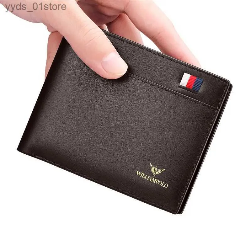 Pinces à billets VIP lien exclusif en cuir de vachette porte-cartes portefeuille L240306