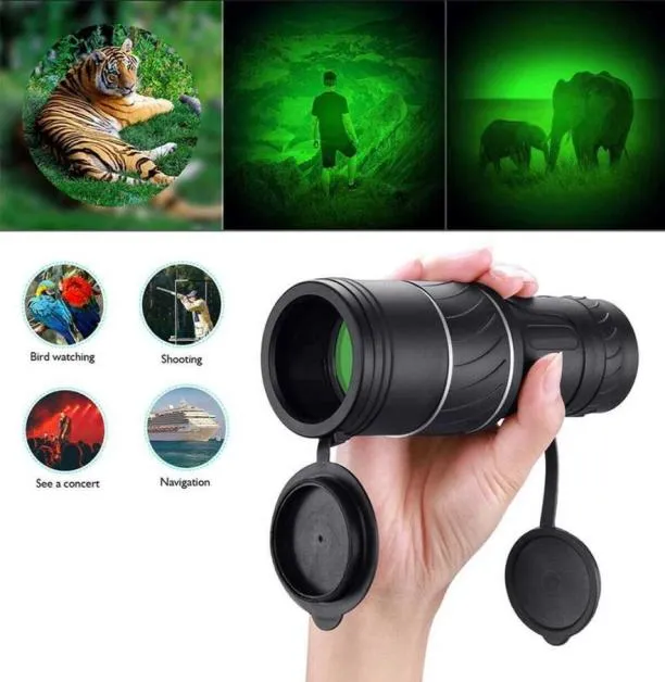 40x60 Militär Spyglass Night Vision Hunting Optics Scope HD Monokulärt teleskop kraftfull monokulär lång räckvidd 1000 m teleskop P084191637