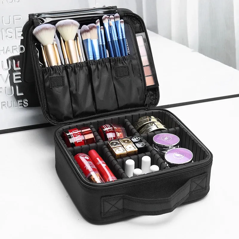 Cosmetic Case for Women Beauty Brush Makeup Bag Travel Necessary Waterproof 240227