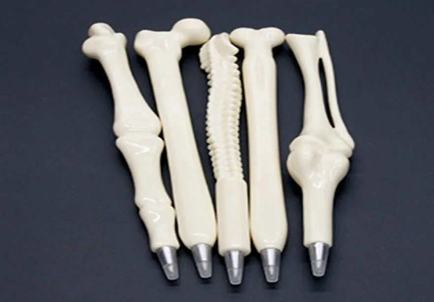 Skeleton Bone Pens Creative novely ball point pen bone shaped pen nurse doctor student Stationery high quality for DHL express9032736