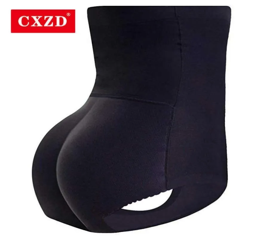 CXZD femmes bout à bout culotte contrôle du ventre Shapewear rembourré Boyshorts rehausseur de hanche sous-vêtements amincissants corps Shaper Booties1228191