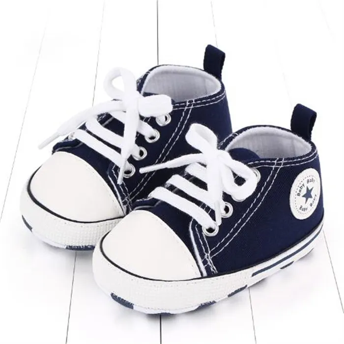 Baby Shoes First Walkers Crib Shoe Canvas Toddler Infant Sneakers Moccasins Soft Girls Boys Footwear Kids Shoe