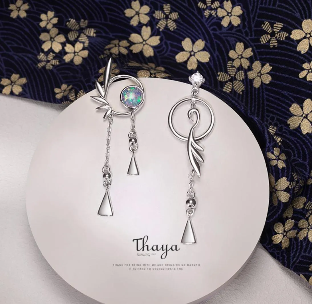 Thaya Authentieke 925 Sterling Zilver Flamingo Oorbellen Stud Oorbellen Voor Vrouwen Dangle Japanse Stijl Oorbel Fijne Sieraden Geschenken 2108256775