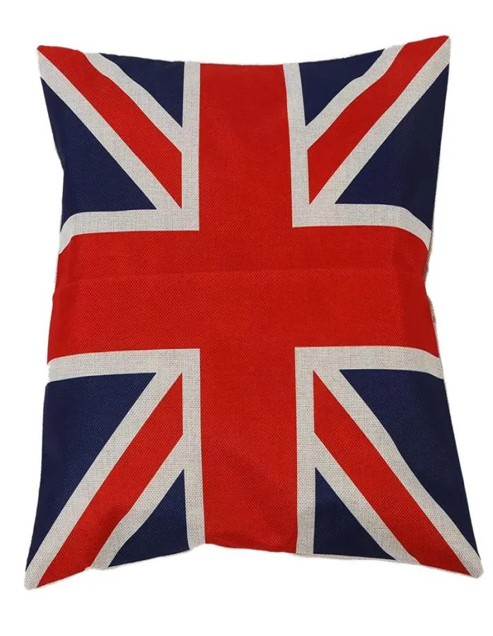 Pillow Case British Vintage Style Union Jack Flag Flag Rzuty Pillowcase Promocja 9098110