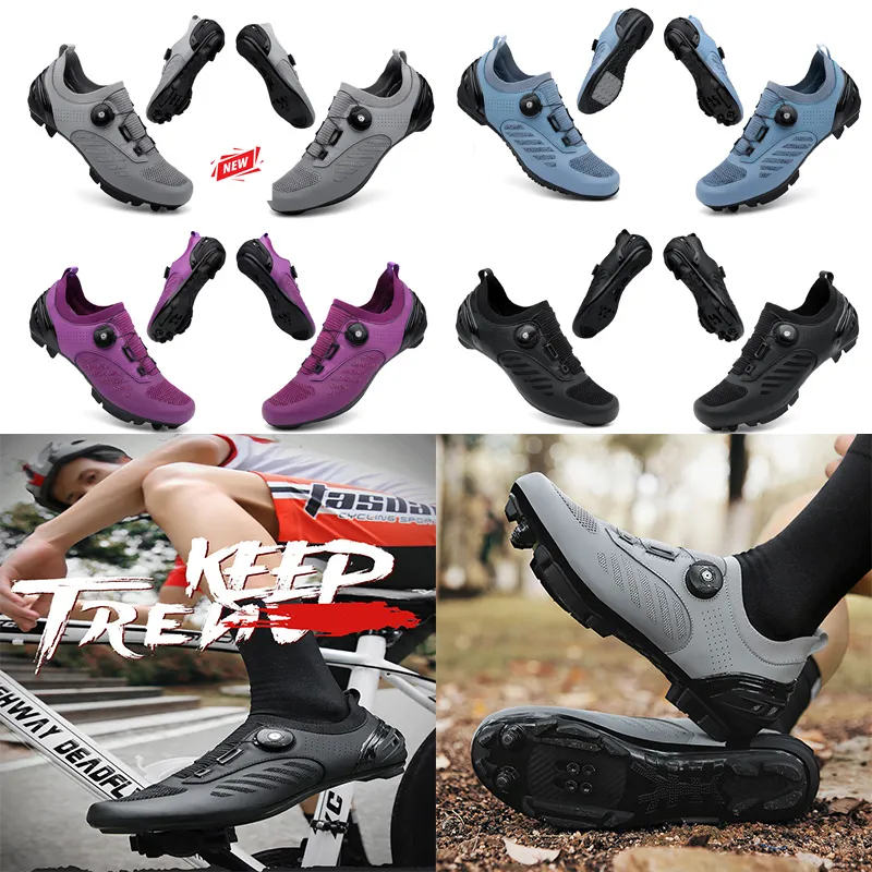 Deszigner Cycling Shoes Men Sports Dirt Road Bike Shoeczss Flat Speed ​​Cycling Sneakers Flats Mountain Bicycle Footwear Spd Cleats Shoes 36-47 GAI