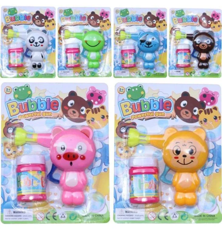 Cartoon Bubble Gun Für Kinder Wasser Blasen Spielzeug Seife Hochzeit Blasen Maschine Spielzeug Outdoor Tier Wasser Bubble Gun Modell Blase blowe5461335