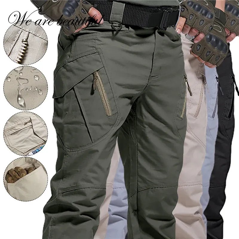 Pants Military Army Pants Men's Urban Tactical Clothing Combat Trousers Multi Pockets Unique Casual Pants Ripstop Fabric