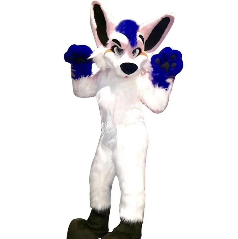 2024 Husky Dog Fox Mascot Costume Wysokiej jakości kreskówkowy strój postaci garnitur Karnawał Dorośli Rozmiar Halloween przyjęcie Bożego Narodzenia