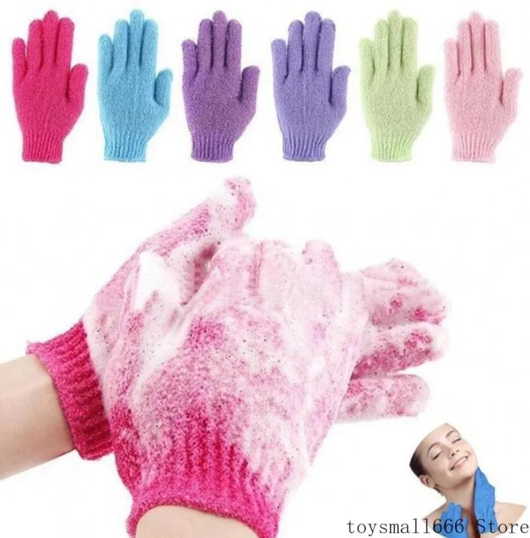 Peau Bain Douche Lavage Tissu Douche Épurateur Dos Gommage Exfoliant Corps Massage Éponge Gants De Bain Hydratant Spa Peau Tissu3212698