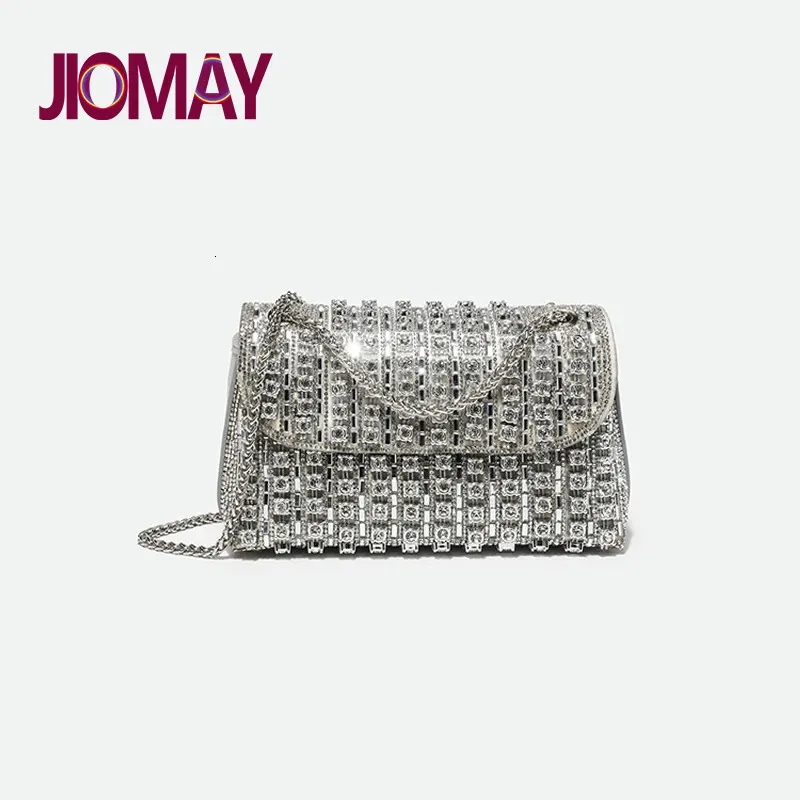 JIOMAY Дизайнерский модный кошелек со стразами, роскошные дизайнерские сумки, элегантные и универсальные кошельки для женщин, вечерний клатч 240223