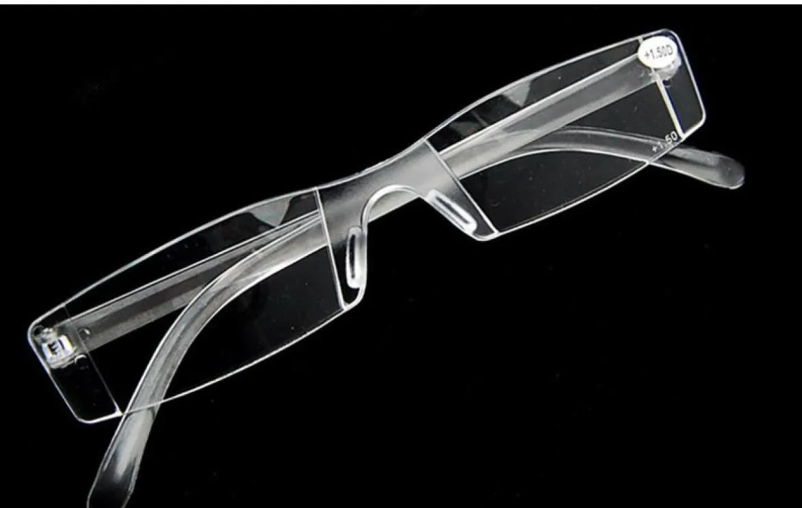 Plastläsningsglasögon Transparent Clear Reading Glasses Power 100 150 200 250 300 3508616627