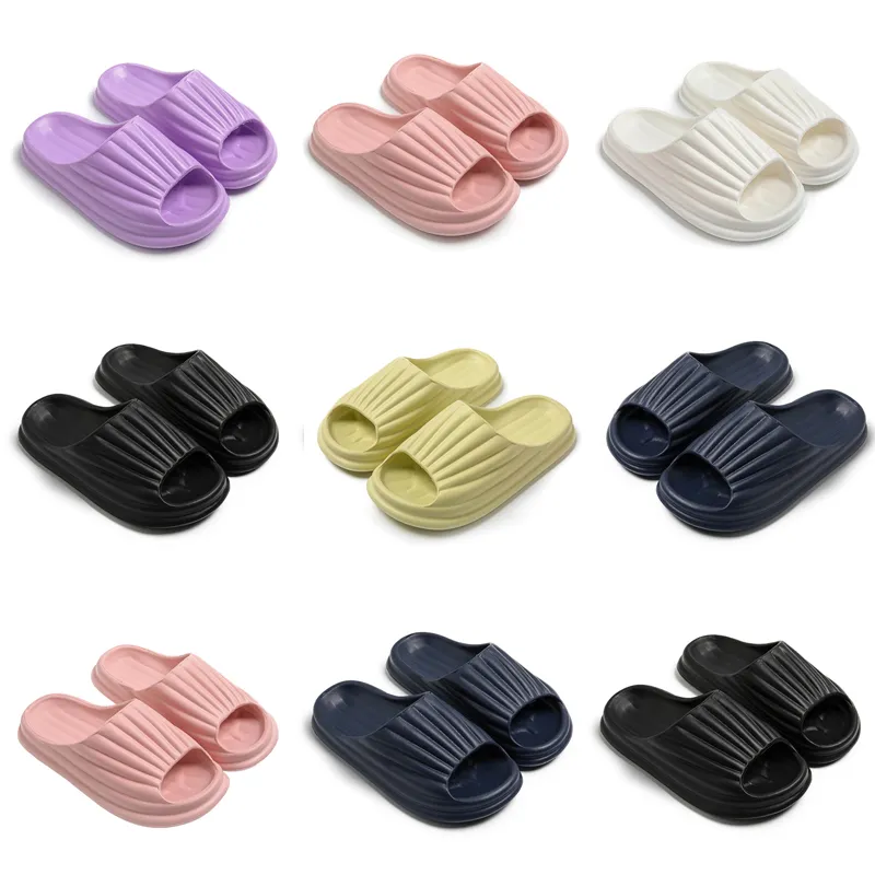 Sommar ny produkt tofflor designer för kvinnor skor vit svart grön rosa blå mjuk bekväm toffel sandaler mode-021 kvinnor platt glider gai utomhusskor
