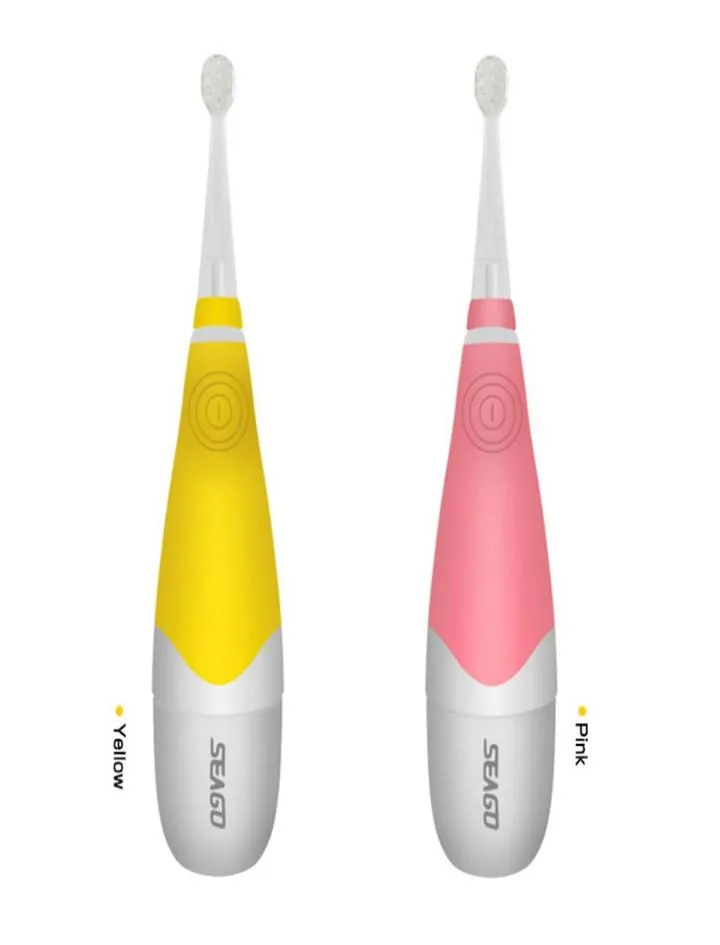 Seago SG-902 Professional Child Baby Barn Electric Tooth Brush Intelligent vibration med LED-ljus smart påminnelse för baby329Z6179770