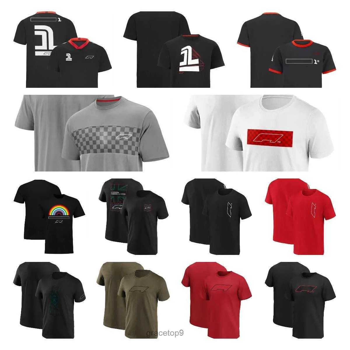 Herrpolos F1 T-shirt för manliga fans Formel 1 Racing kläder Högkvalitativ plus storlek Korta ärm Teamkläder kan anpassas SS5C