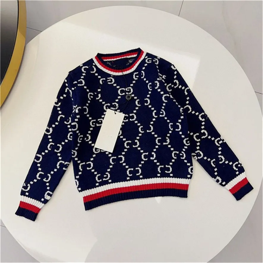 Maglione di design per bambini Marchio neutro Maglione di alta qualità Maglione per bambini Autunno e inverno Bambini caldi di alta qualità 90-150 cm A21