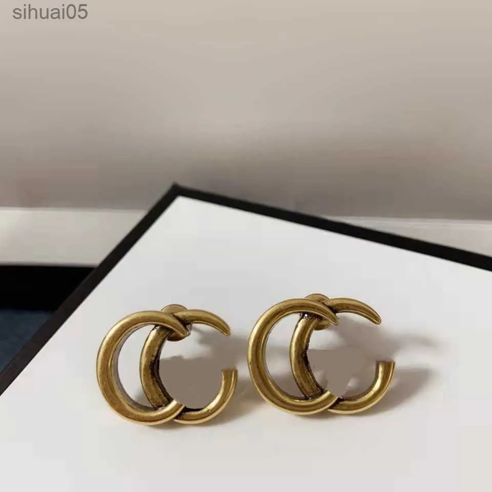 Ohrstecker Luxus-Designer-Ohrringe Designer-Buchstaben-Ohrstecker Geometrischer Ohrring Hochzeitsschmuck 240306