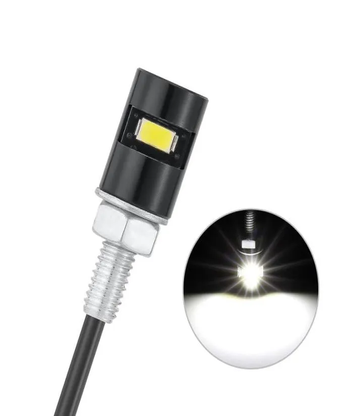 10 pz Moto Diurna Corsa E Jogging Luci Targa A LED SMD 5630 Auto Auto Anteriore Coda Numero Lampade Lampadine Styling Vite Bullone Bianco2741658