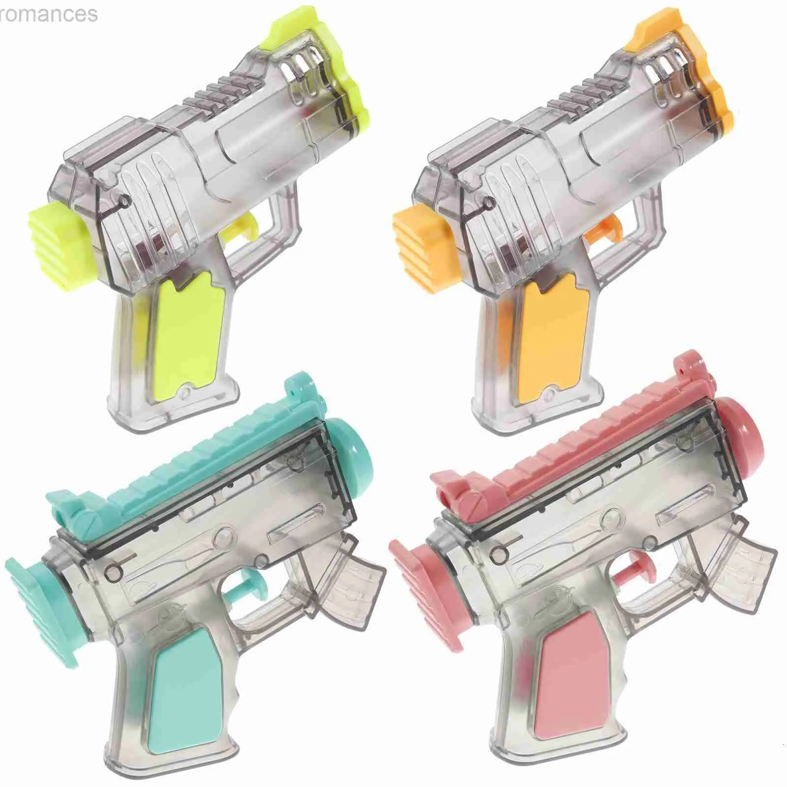 ألعاب Gun Gun Toys 4 PCs شفاف المياه مطلق النار الأطفال إمدادات لعبة مقاومة للحفلات.