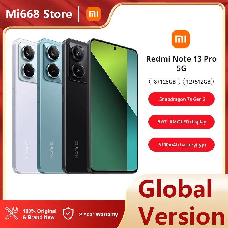 11.11 - DHGate mobiltelefon tilbud er ankommet! 41 Xiaomi Redmi Note 13 Pro 5G smartphone kameraskærm