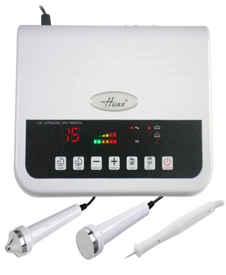 2IN 1 Ultrasonic Beauty Machine Ultrasound Body Masager Detoksification Skóra głębokie czyszczenie Dark Spot zmywacza 2105182239287