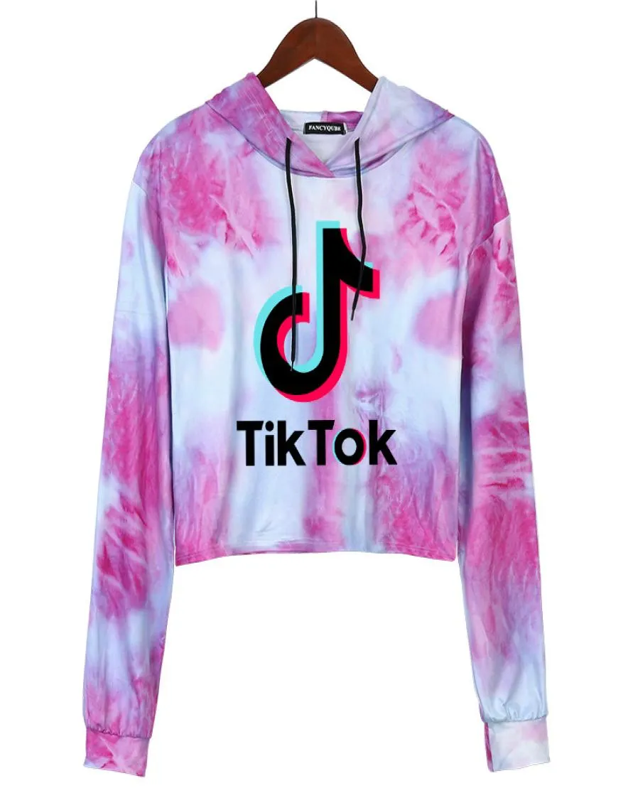 Tiktok Sweatshirt for Women Girl Clothes Tik Tok Fall Winter Hooded Letter Hoodies Sport Sweater Clothing7017617