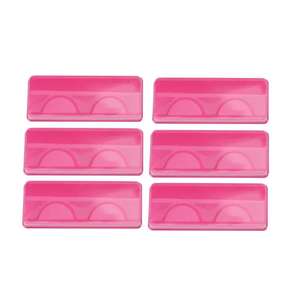 2550 pezzi custodia per ciglia rosa portatile riutilizzabile scatola di immagazzinaggio ciglia finte vuote scatola di imballaggio trasparente in plastica7101204