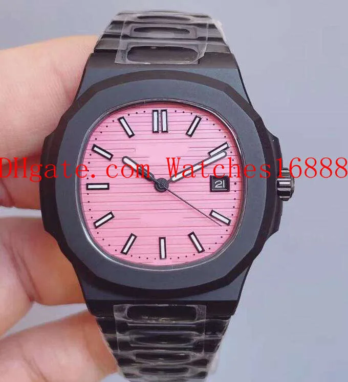 ÜCRETSİZ Nakliye 170. Yıldönümü Erkek Otomatik Mekanik Saat 5711 5711/1A-018 Siyah Mavi Pembe Yeşil Kadran Erkekler Tarihi Bilek Swatches