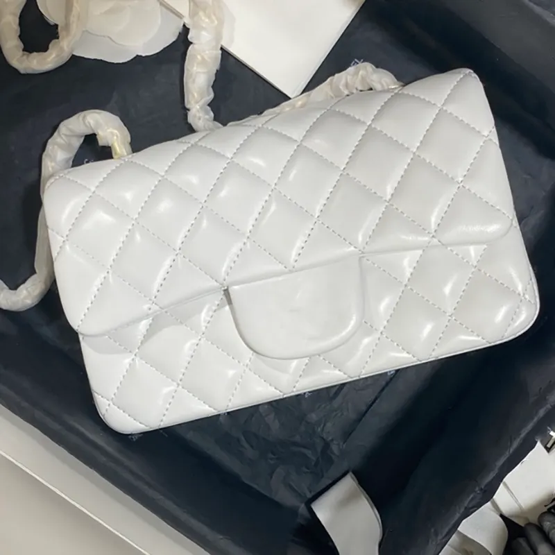 Premium White Designer Bag Genuine Leather Crossbody, Silver or Gold  Shop Now!