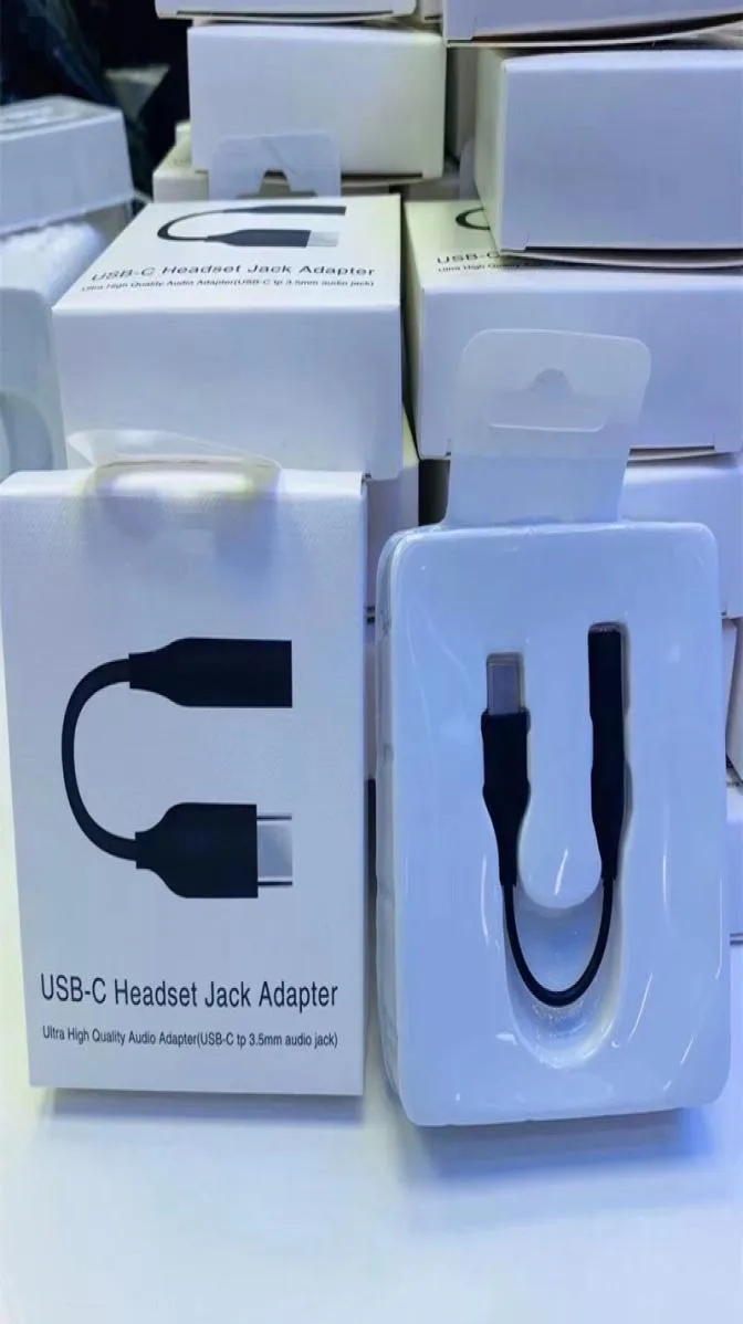 Type-C USB-C male to 3.5mm Earphone cable Adapter AUX o female Jack for Samsung note 10 20 plus S10 S20 S21 with retail package7355292