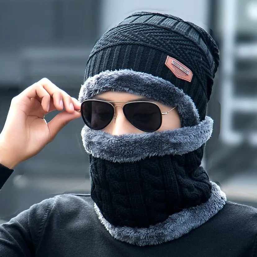 Chapéus de malha unissex de inverno gorros de moda Capsola de lã de lã de cashmere homens homens de esqui tampas de caveira Bonnet gorro quente balancy207n