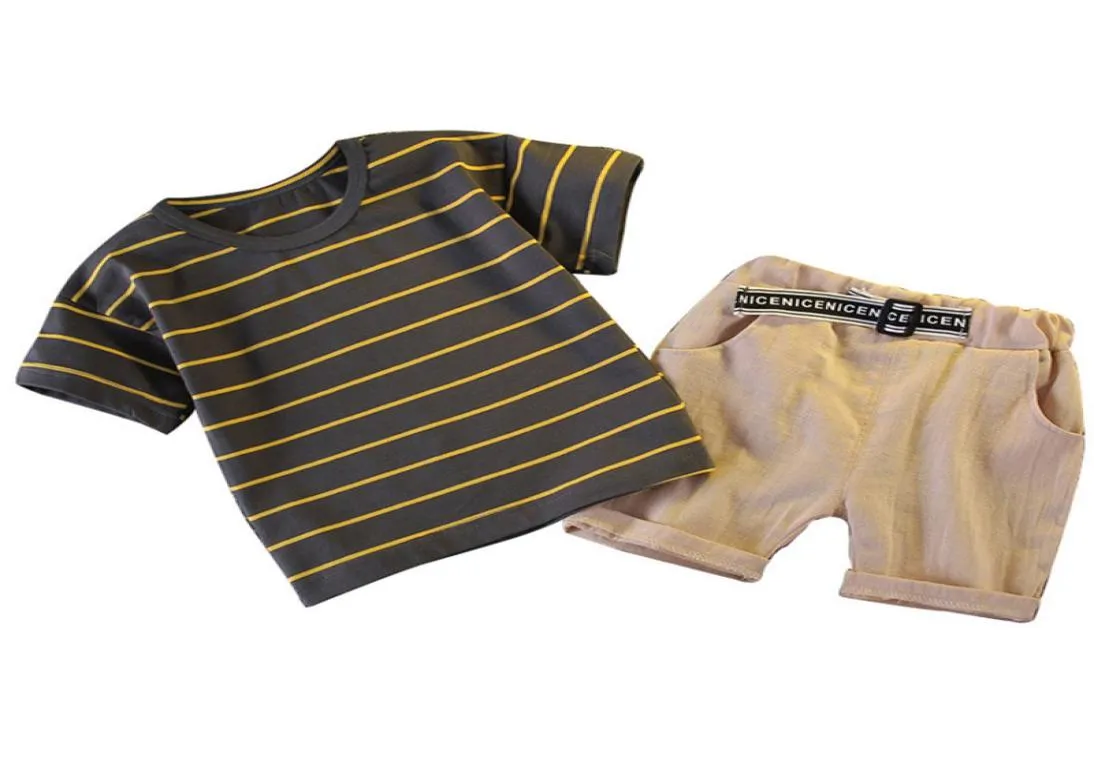 ファッション幼児夏の男の子服新生児男の子の服セット服を着たベビー服のベビーコスチュームスーツセットY2008294964457