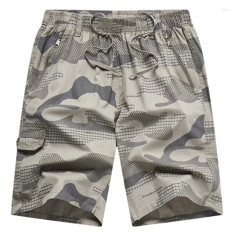 Shorts masculinos de alta qualidade 95% algodão calças de joelho homens camuflagem casure verão e outono praia tamanho L-5XL