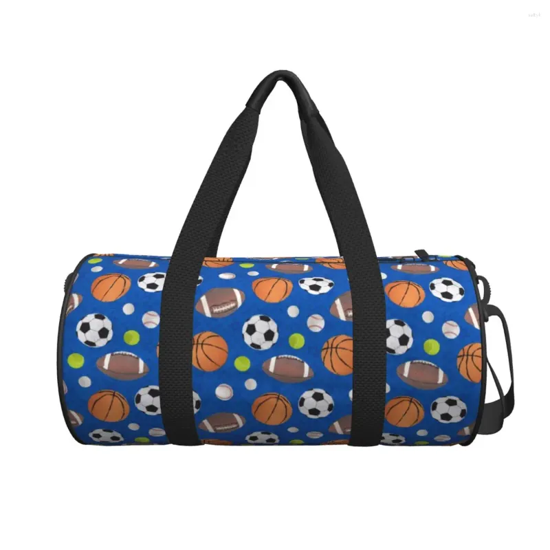 Duffelväskor Par Travel Bag Sport Balls Gym Large Hall of Fame Oxford Custom Handbag Cute Training Sports