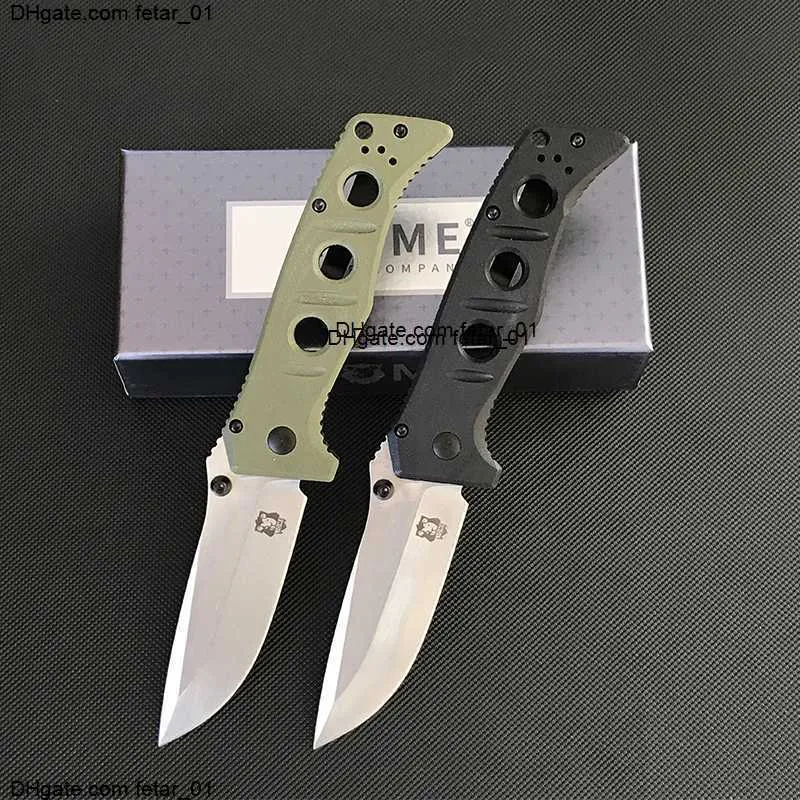 273 Outdoor Liome Tactical Folding Knife G10 Handle Stone Washing Blade Camping Saber Survival Pocket Knives EDC Tool