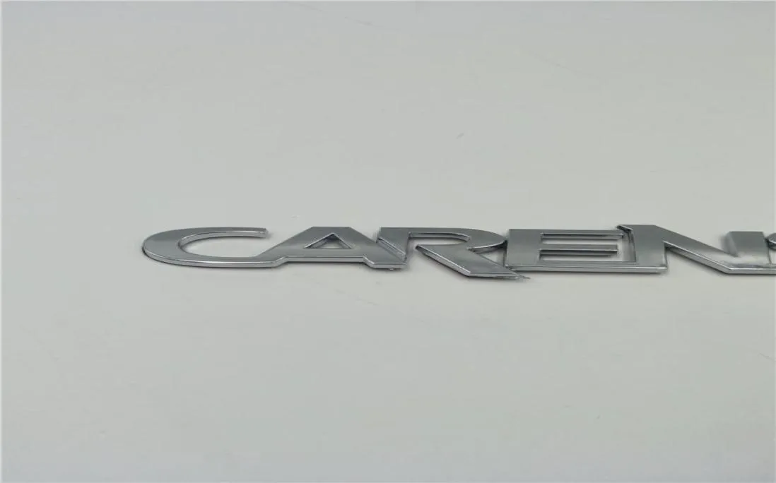 Dla Kia Carens Tylny bagażnik Chrome 3D Letter Badge Emblem Auto Tail Sticker2905219