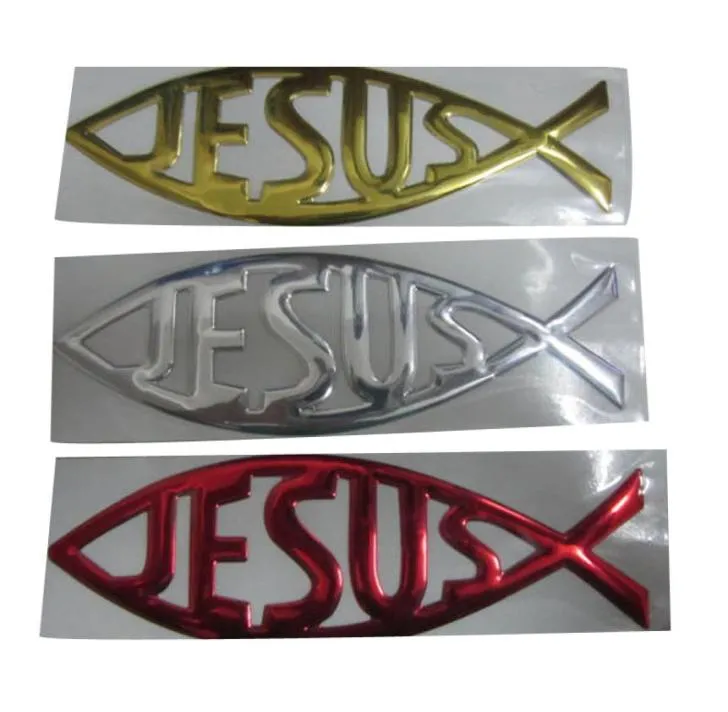 3D PVC Jesus klistermärken dekaler för bil Auto bildekaler bilstyling dekoration biltillbehör4361070