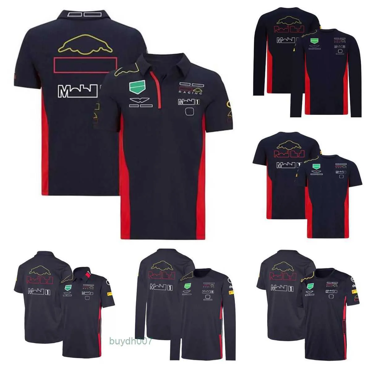 Pzjo Men's Polos F1 F1式1 Tシャツサマーチームポロスーツ同じスタイルカスタマイズ可能