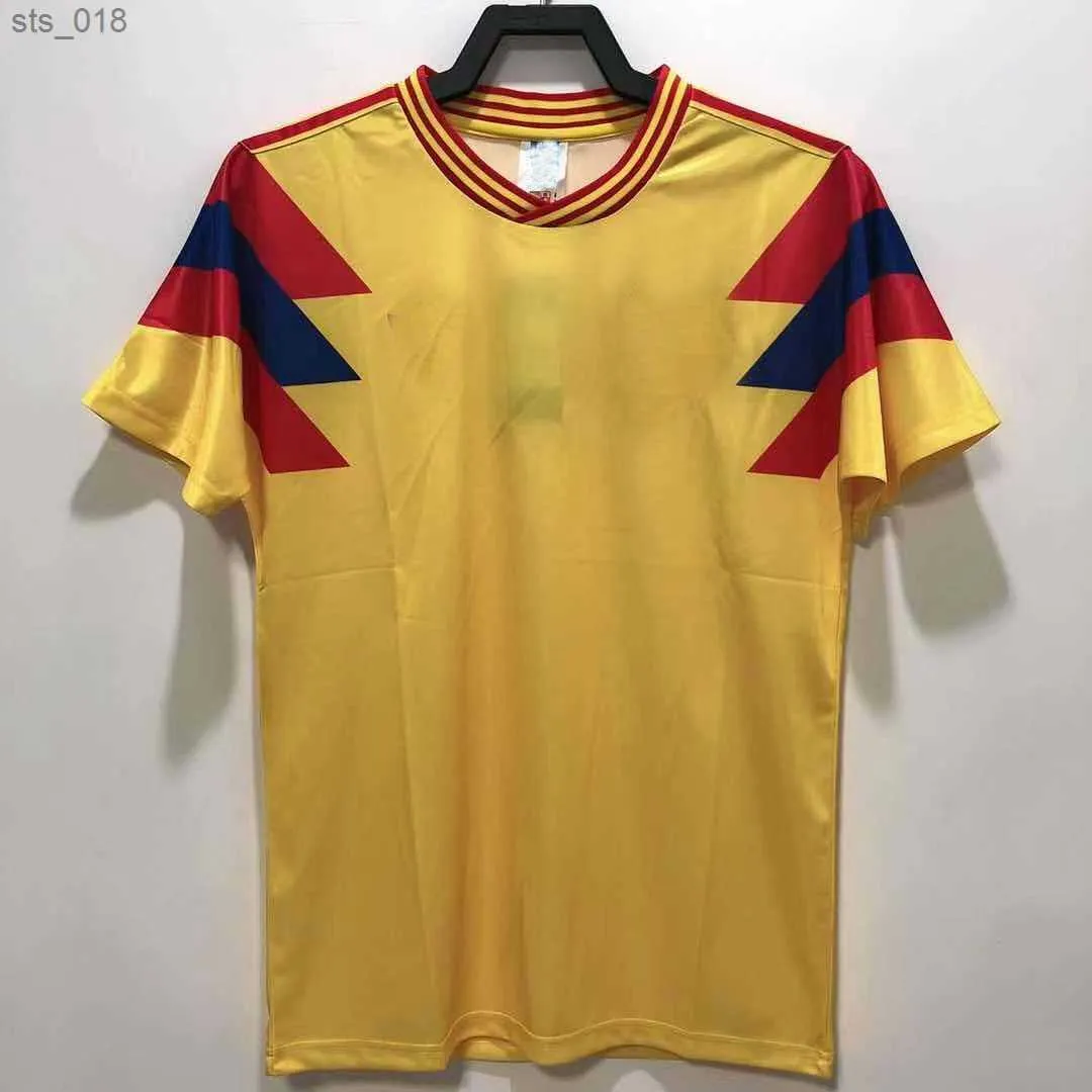 Fußballtrikots Retro-Klassiker Kolumbien Heim-Auswärts-Fußballtrikots GUERRERO VALDERRAMA ESCOBAR FußballshirtH240306