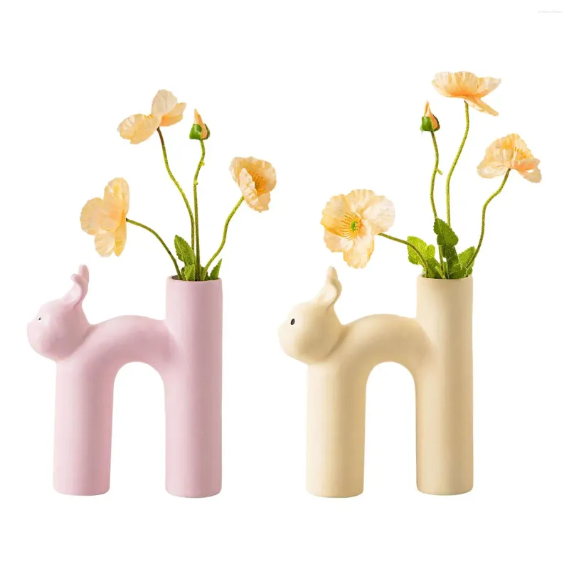 VASES DESK PLANTER BUD VASE FLOLLAL ARDAINCE装飾ホリデーパーティーベッドルームオフィスダイニングルーム用のセラミックフラワープラントポットポット