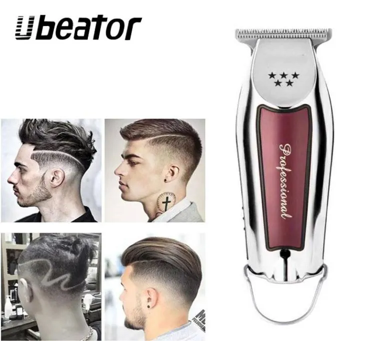 Máquina de cortar cabelo elétrica barba para homens estilo ferramentas cortador profissional portátil cordless2309485