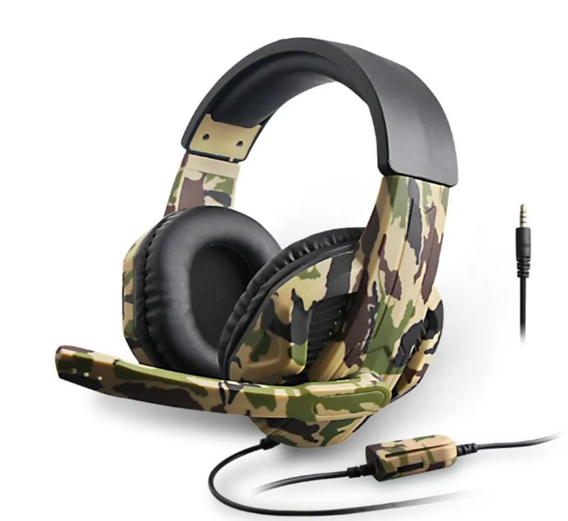 Camouflage stéréo basses profondes avec Microphone pour PS4XBOX ONEComputer Switch jeu lecteur casque téléphone portable casque Gamin1887463