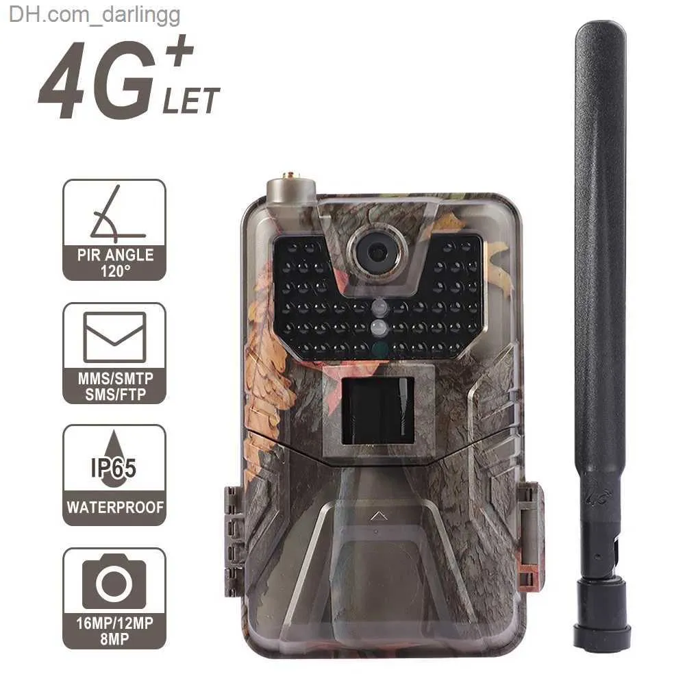 Hunting Cameras Outdoor 4K real-time video application tracking camera cloud service 4G 36MP hunting cellular mobile wireless wildlife night vision Q240306