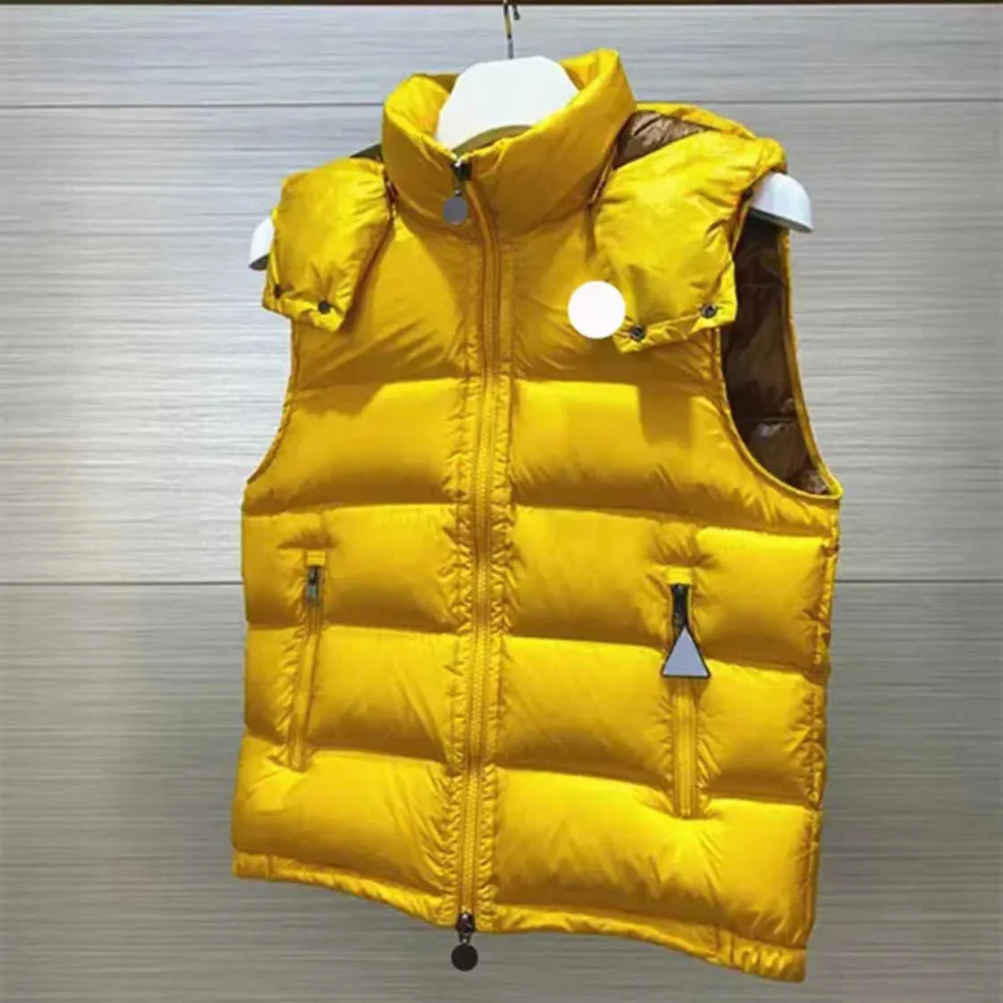 Vintermonclair jacka mens gilet ner väst homme västar gilet parkas kappa huva yttre vattnet vattentätt har nfc vinterjacka mens puffer storlek 1/2/3/4/5 rawb uo32